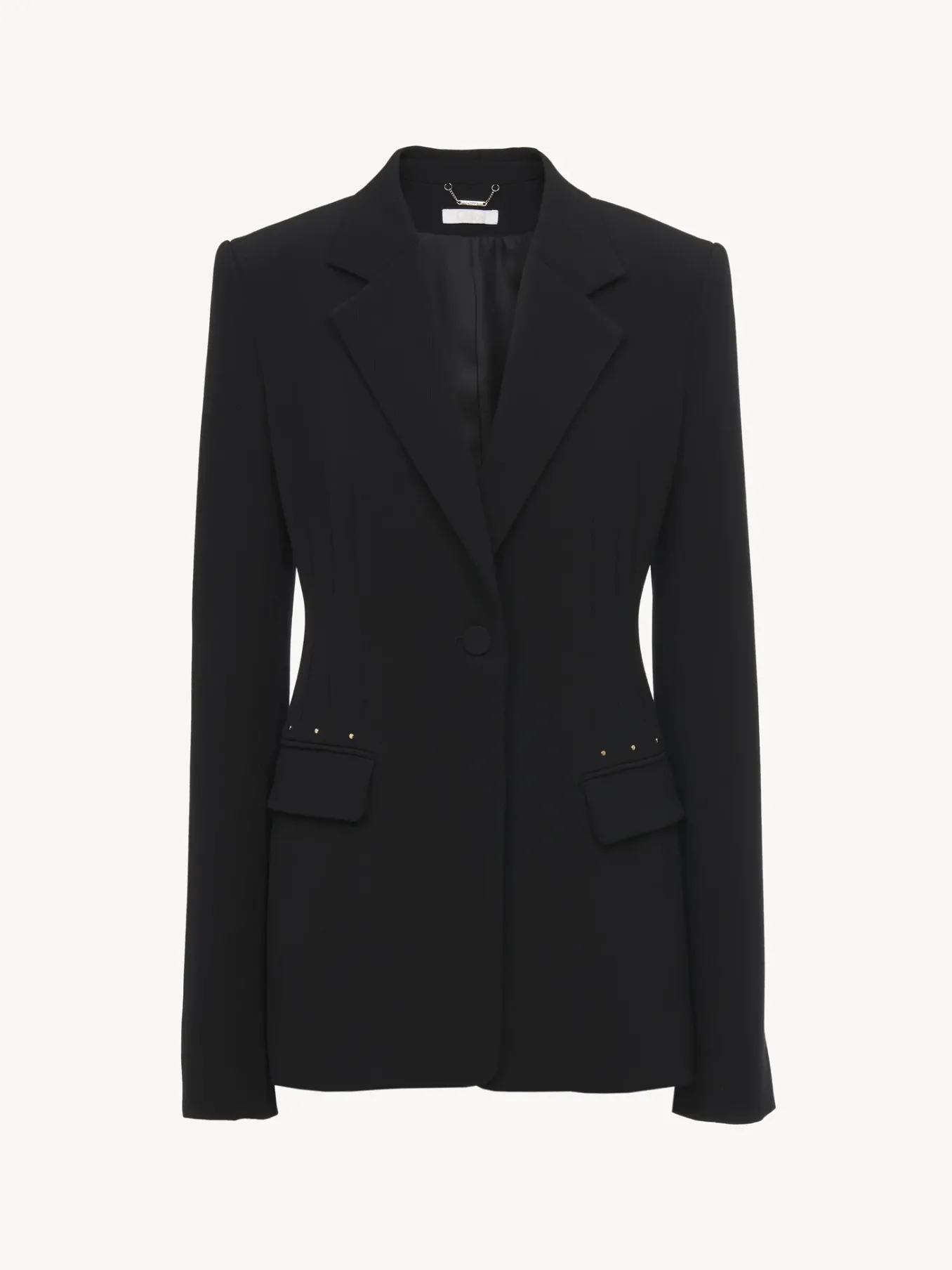 Vestes-Chloé Veste Blazer Forme Cloche Noir