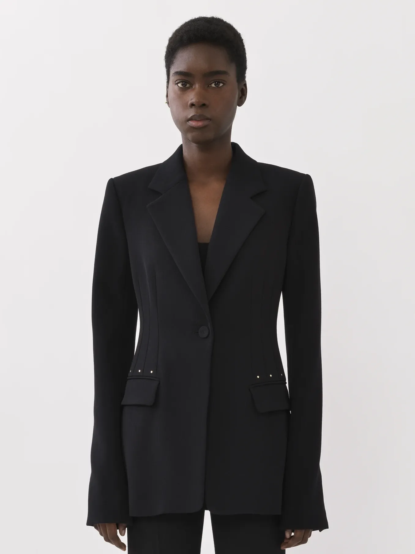 Vestes-Chloé Veste Blazer Forme Cloche Noir