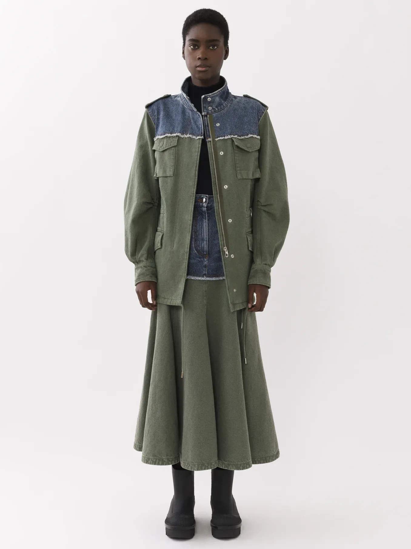 Vestes-Chloé Veste Saharienne Blue - Green 1