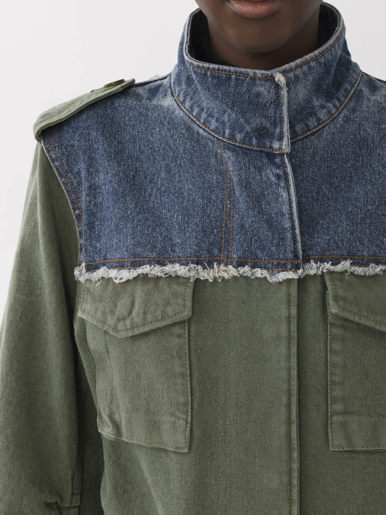 Vestes-Chloé Veste Saharienne Blue - Green 1