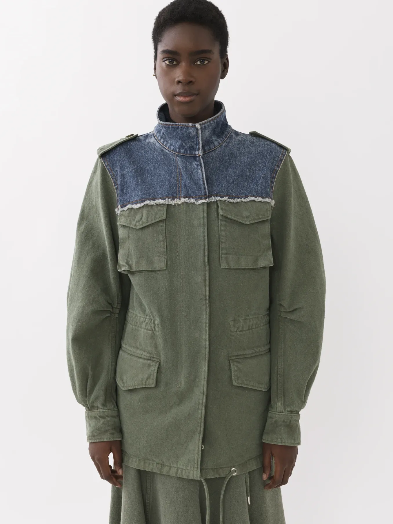 Vestes-Chloé Veste Saharienne Blue - Green 1