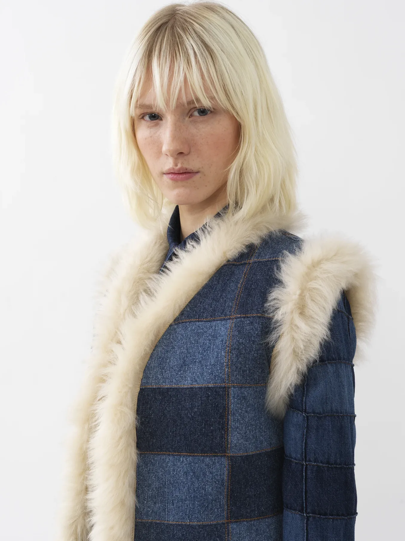 Vestes-Chloé Veste Sans Manches Reversible Iconic Milk