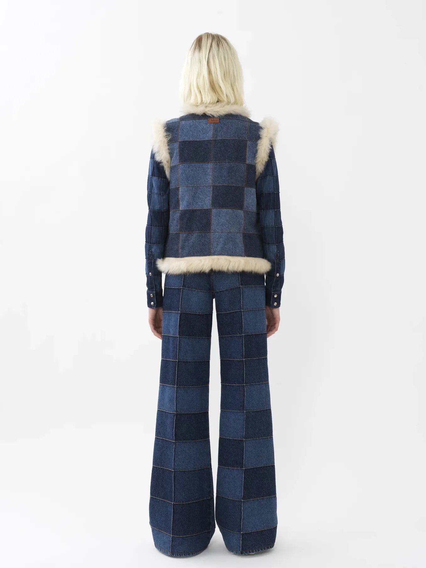 Vestes-Chloé Veste Sans Manches Reversible Iconic Milk