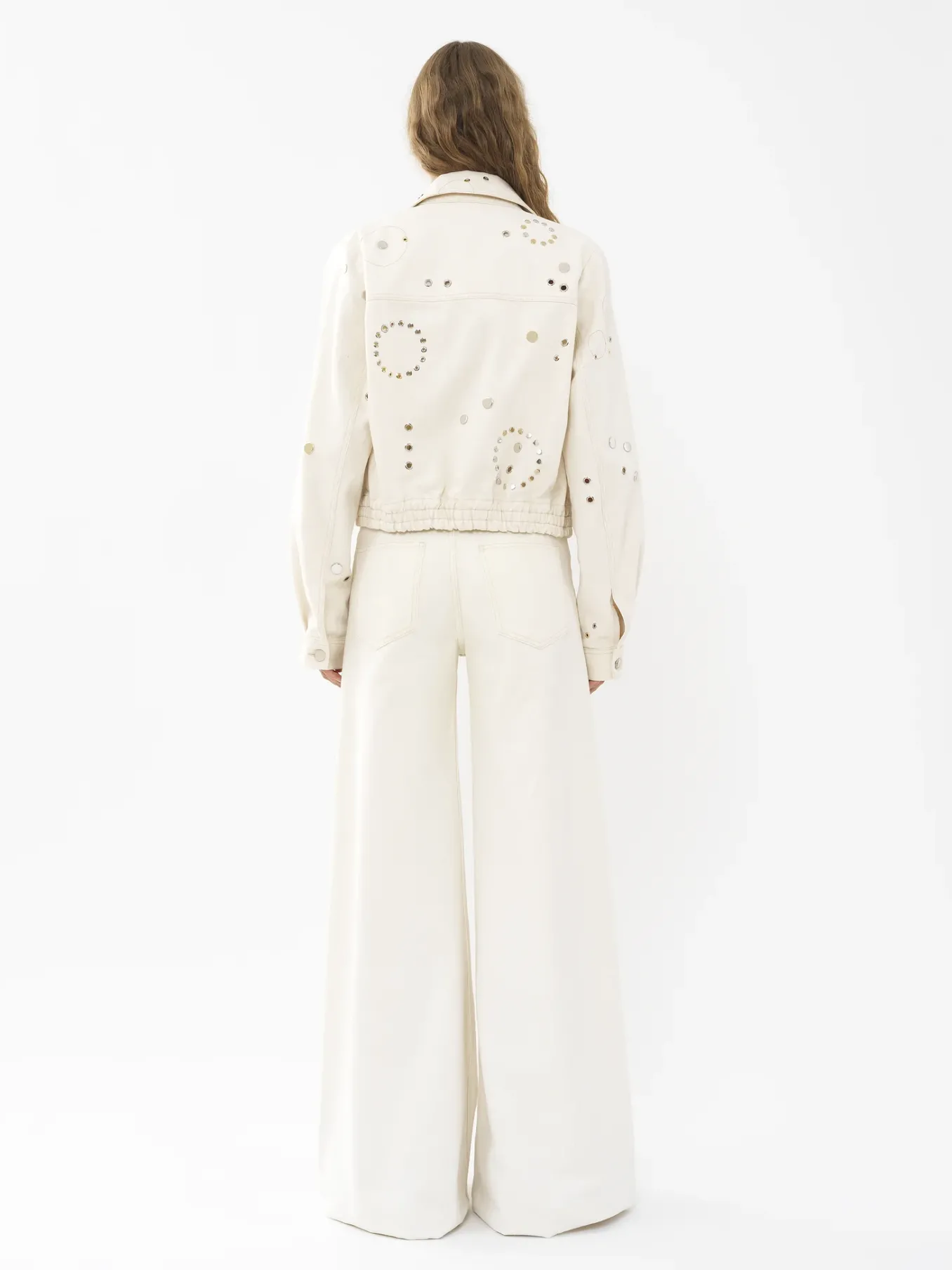 Vestes-Chloé Veste Utilitaire Courte Iconic Milk